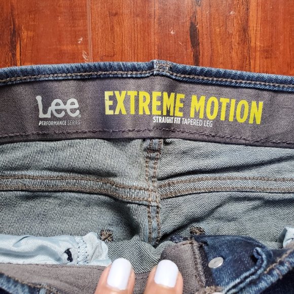 Lee Performance Jeans Extreme Motion Mens Straight Fit Tapered Leg 30 X 30.5 - Picture 4 of 5